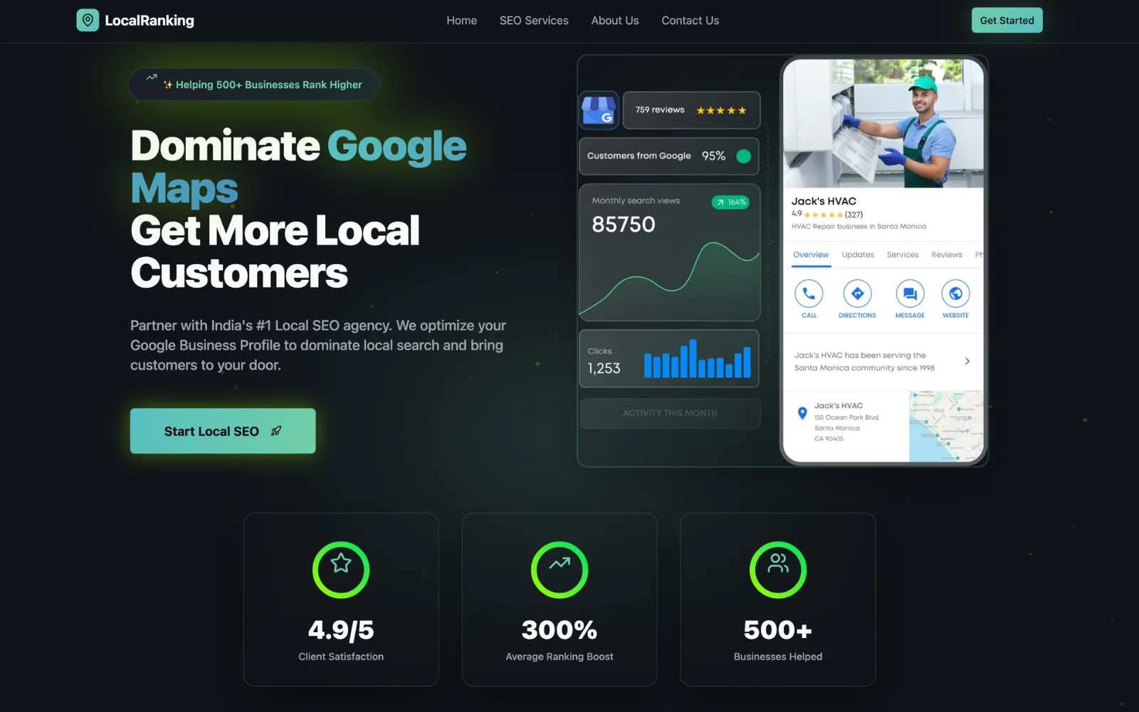 Local digital marketing website