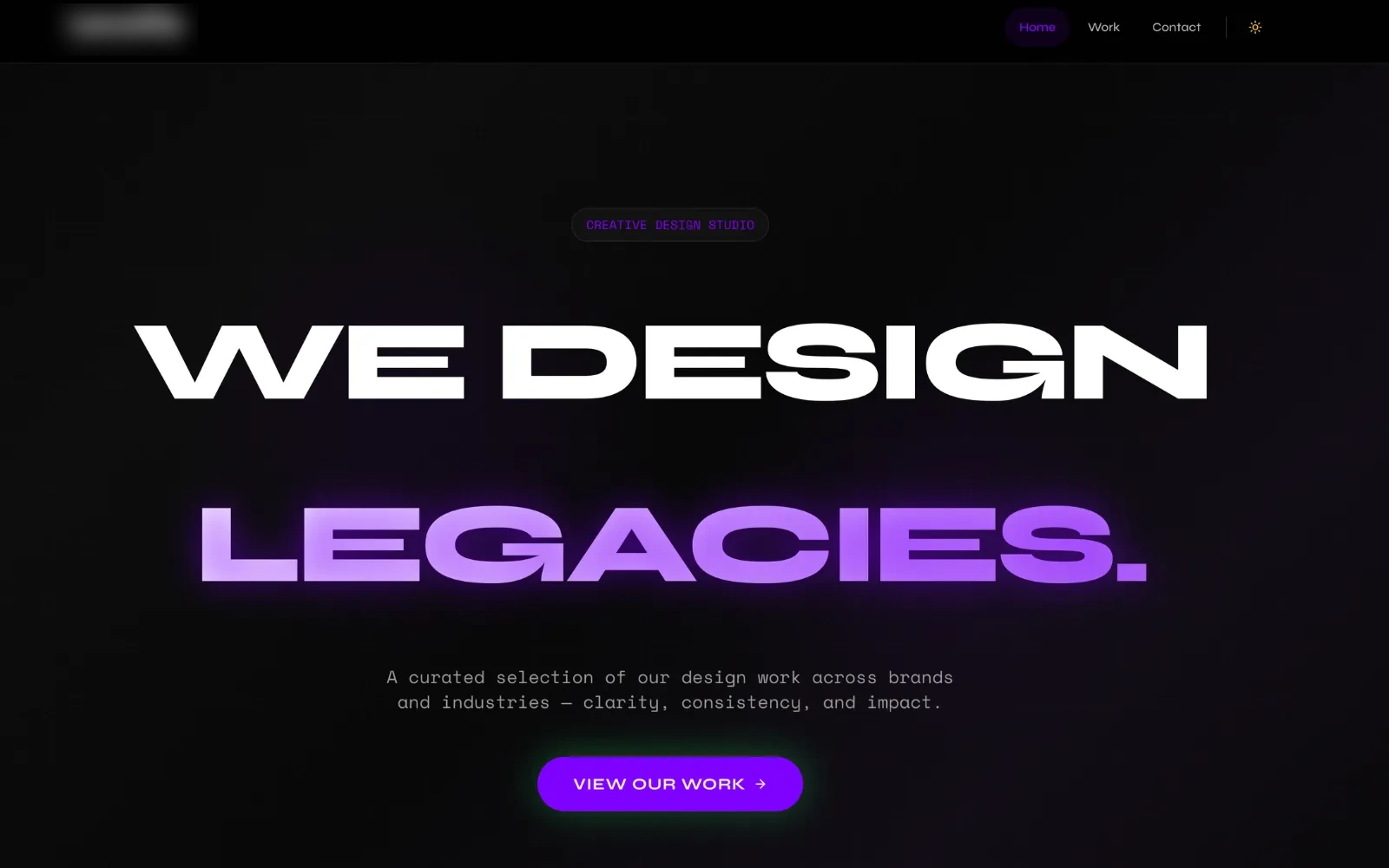 Creative branding website design
