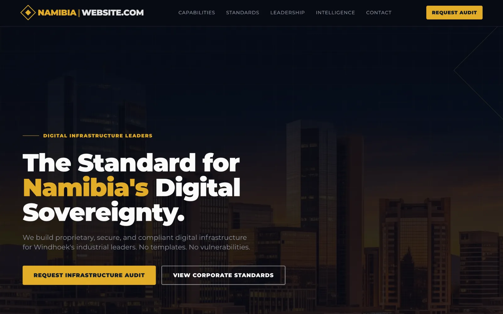 Namibia website design
